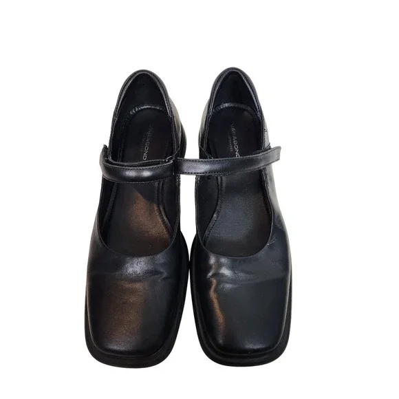 VAGABOND Shoemakers Brittie Shoes Womens 8 38 Black Leather Mary Jane Flats - Picture 5 of 12